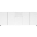 Home affaire Sideboard MISTER – Schrank, Kommode, 225 cm breit, 80 cm hoch, Made in Italy, komplett Hochglanz lackiert, 5 Türen, 6 Fächer