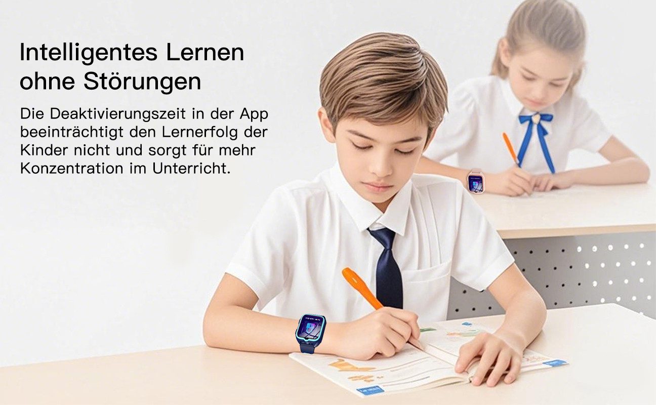 blackview 2025 Neue 4G Z30 LITE Kinder Smartwatch, 1,75", GPS+LES+WiFi, 4G-LTE, IP68, SOS, 800mAh, Knips-Freunde​