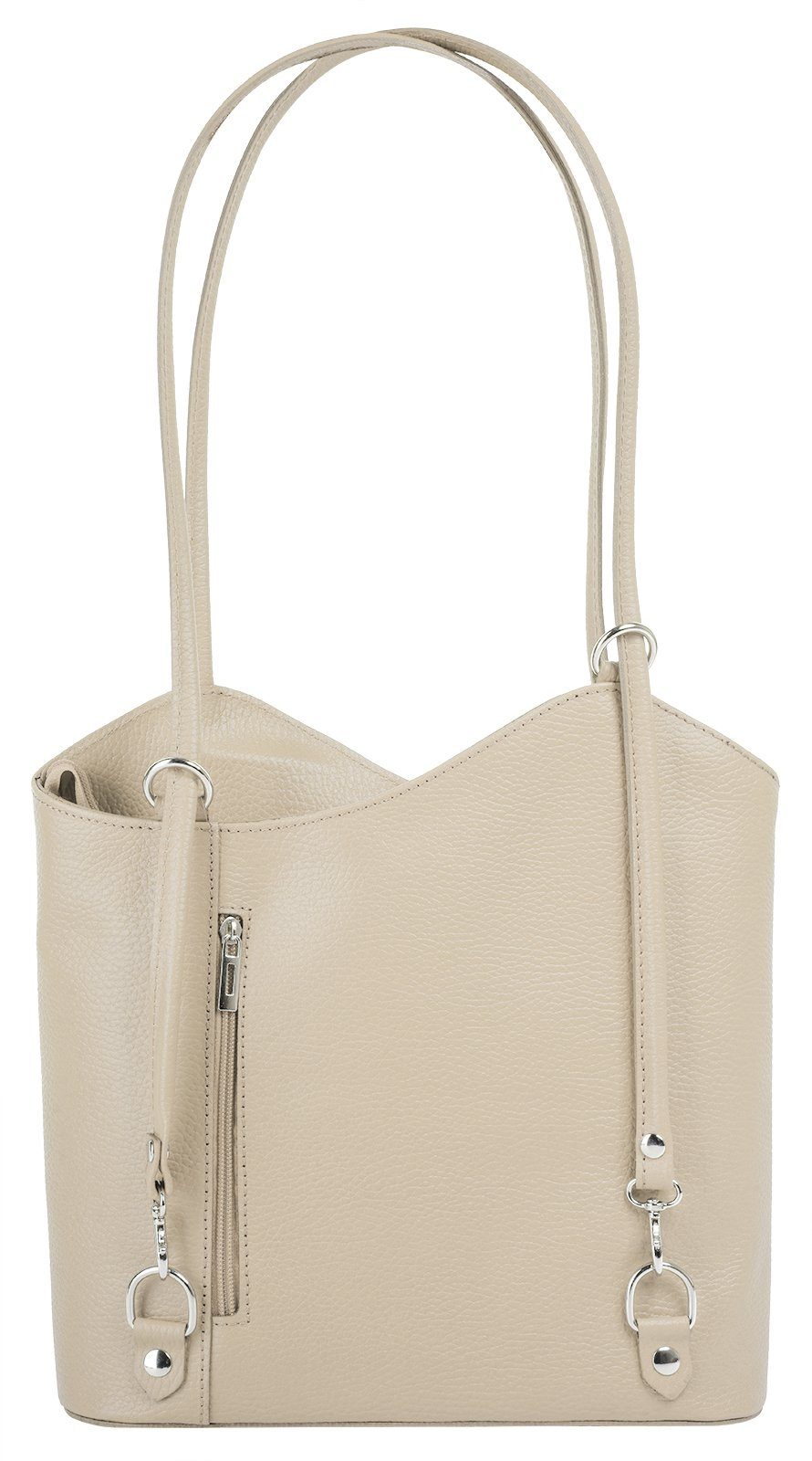 Cluty Cityrucksack, echt Leder, Made in Italy