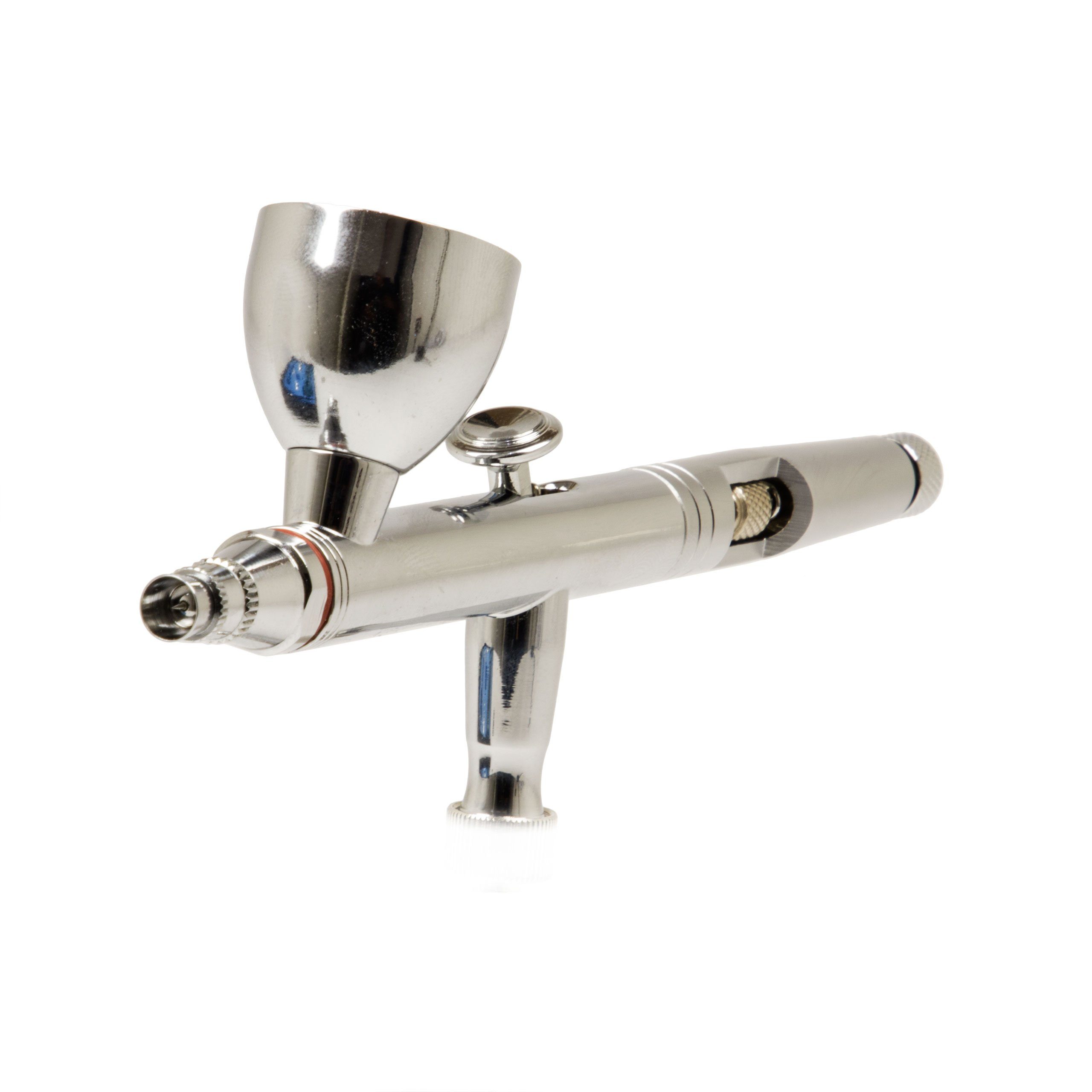 Airbrush-City Farbsprühgerät Airbrushpistole ABC-183K mit 3 Duesensaetzen und Luftschlauch BD-183K