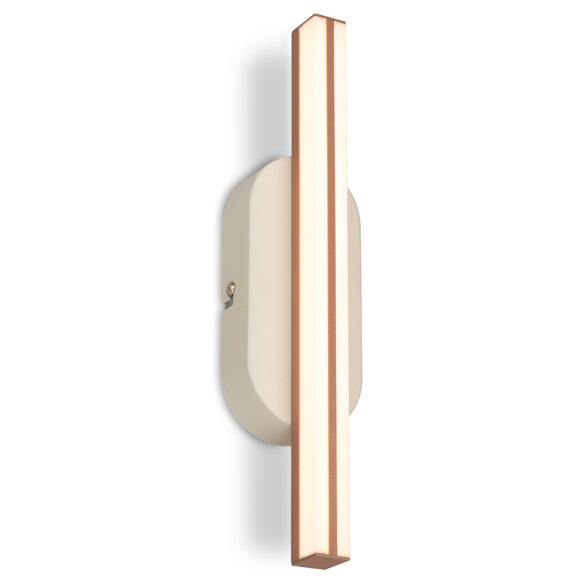 Briloner Leuchten LED Wandleuchte Design 7W, 600lm, warmweiß 3000K, moderne Wandlampe, LED fest integriert, Warmweiß, 7x30x5,5 cm, Wohnzimmer, Flur, Schlafzimmer