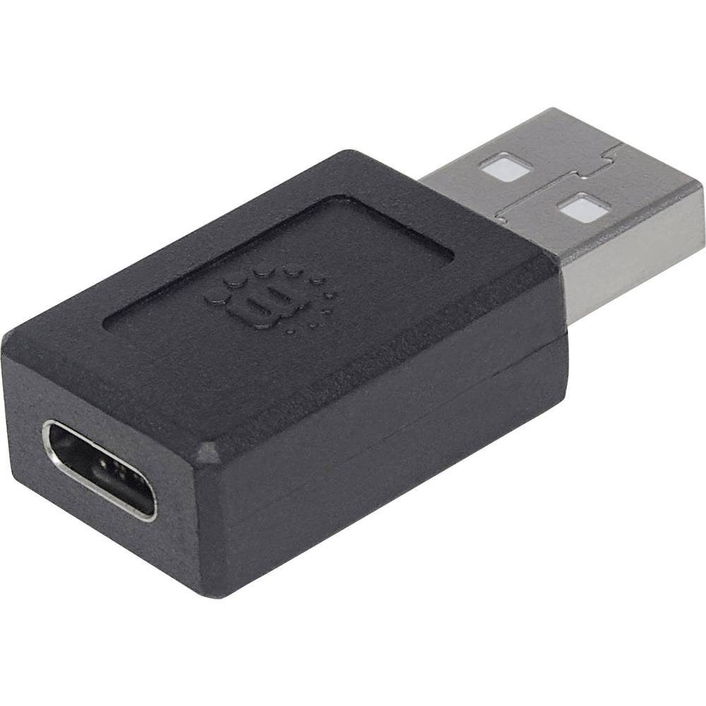 MANHATTAN USB 2 Typ C auf Typ A-Adapter Typ C-Buchse auf USB-Adapter, beidseitig verwendbarer Stecker