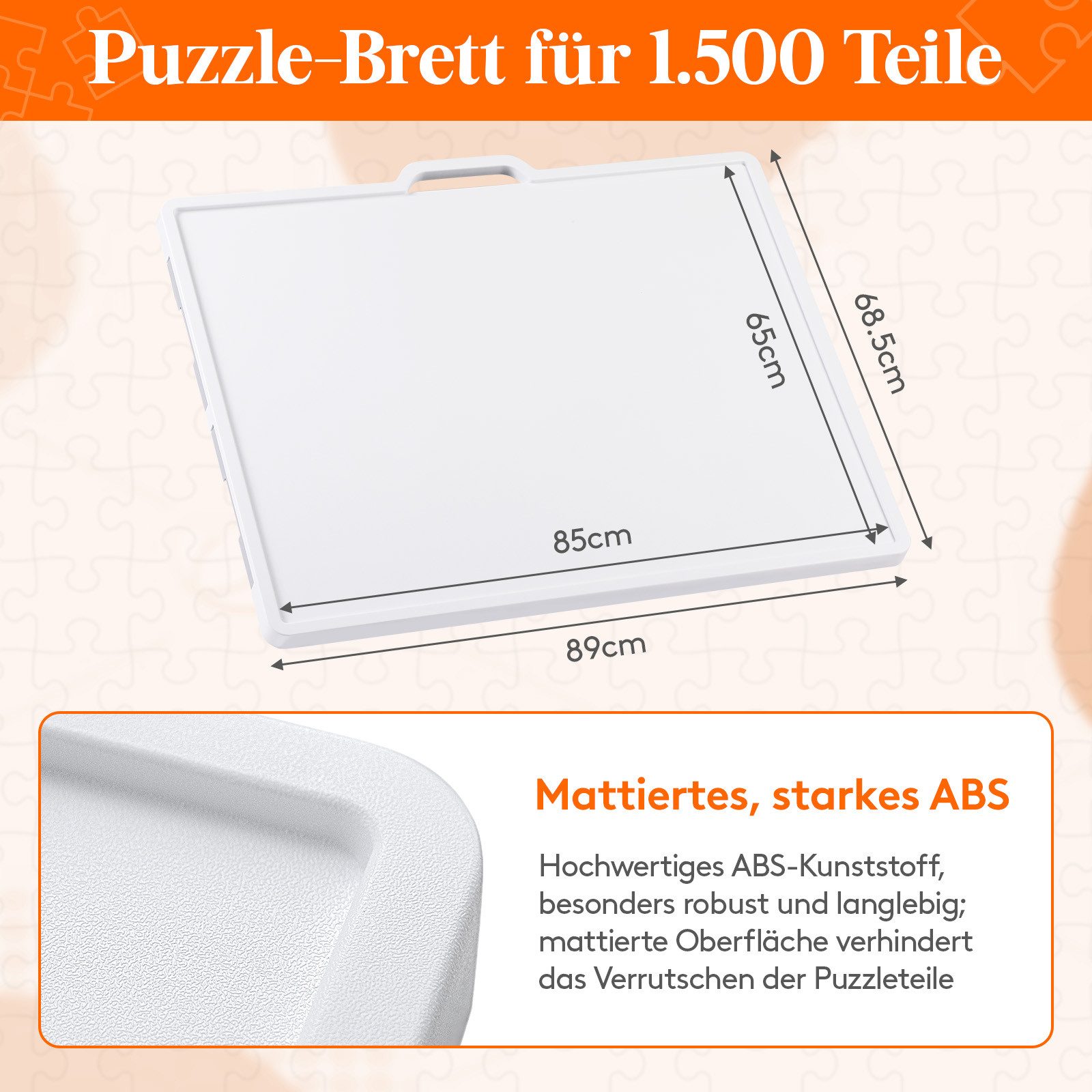 Lifewit Puzzleunterlage Puzzlebrett Tragbar Puzzle mit Filzmatte Multifunktionaler Puzzletisch