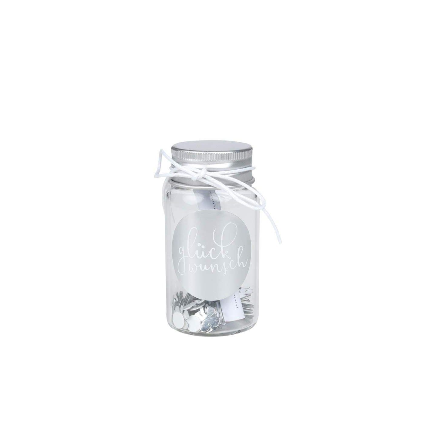 Räder Design Geschenkbox GIVING Kleines Geschenkglas Glückwunsch