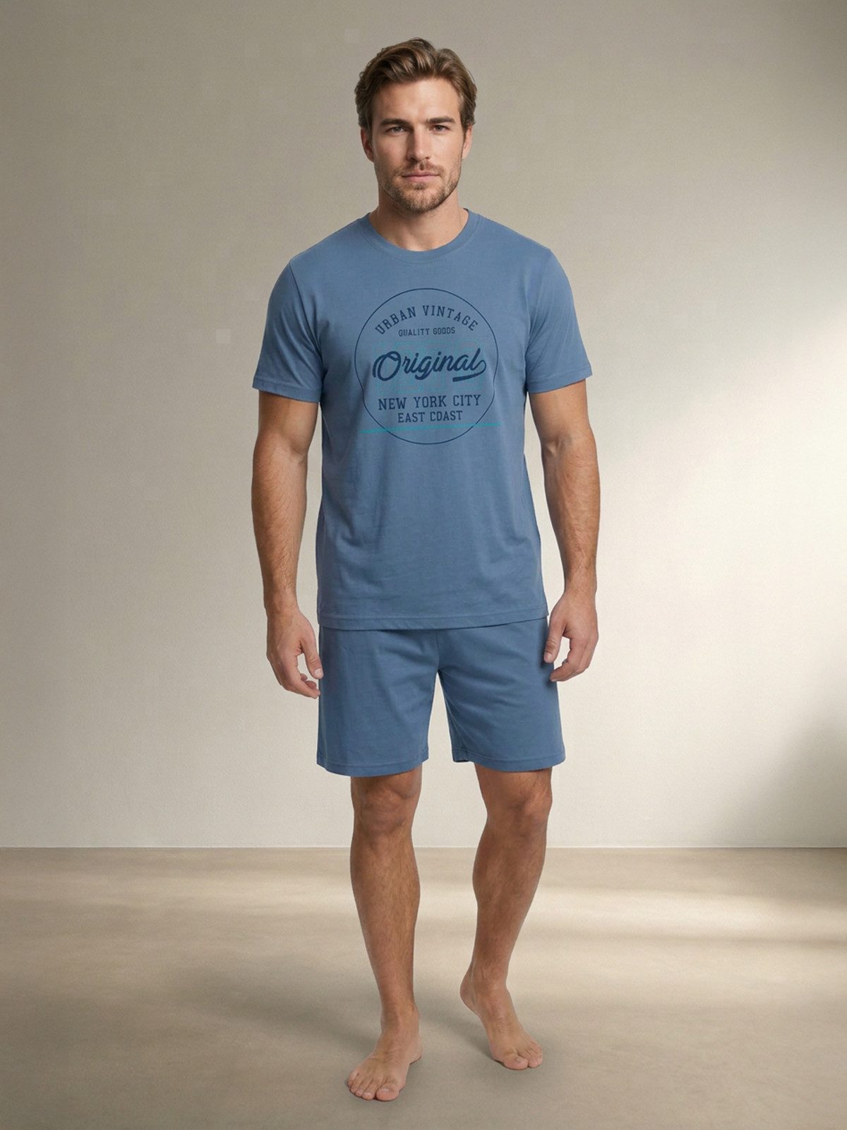 Henry Terre Shorty Herren Pyjama Set Kurz M - 5XL kaufen