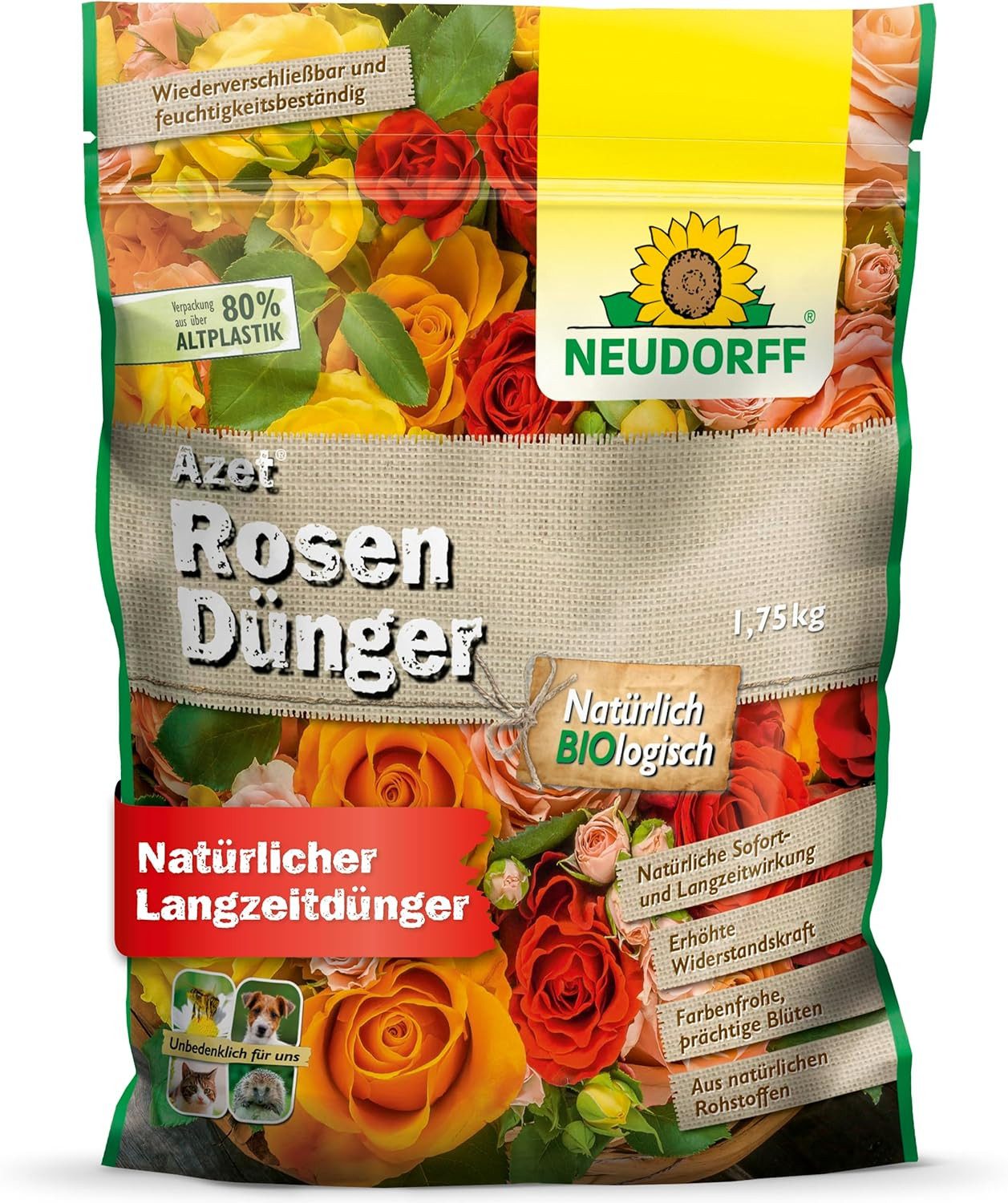 Neudorff Blumendünger Azet RosenDünger 1,75 kg günstig online kaufen