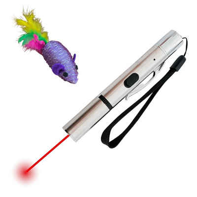 Angel's Pride Laserpointer LED Pointer, Katzenspielzeug mit Spielmaus, 5 verschiedene Lichtmuster