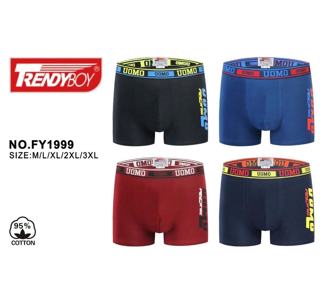 Sonderpostendiscount Боксерские мужские трусы, боксерки Uomo Herrenboxershorts 5er Pack Farbmix Baumwolle FY1999