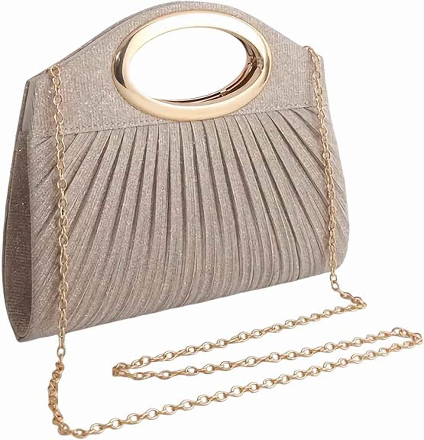 Oemmn Abendtasche Clutch Kleine Glitzer Clutch Tasche für Hochzeit Party Date