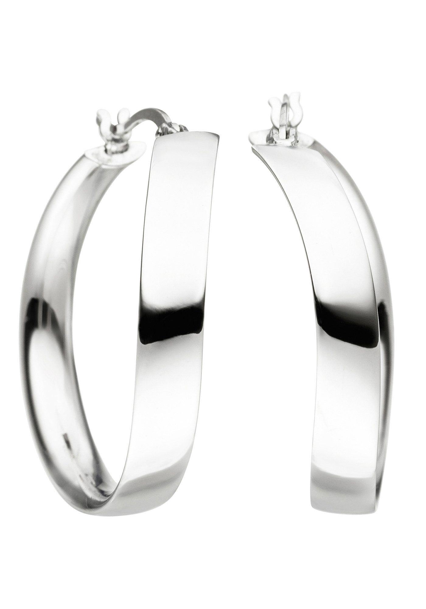 JOBO Paar Creolen Ohrringe geschwungen, 925 Silber günstig online kaufen