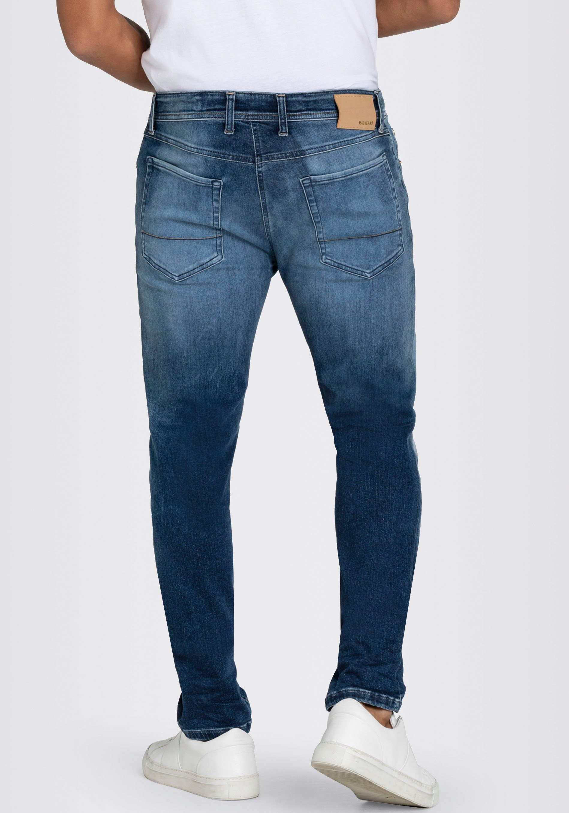 MAC Straight-Jeans Flexx-Driver super elastisch authentic 3D wash blue
