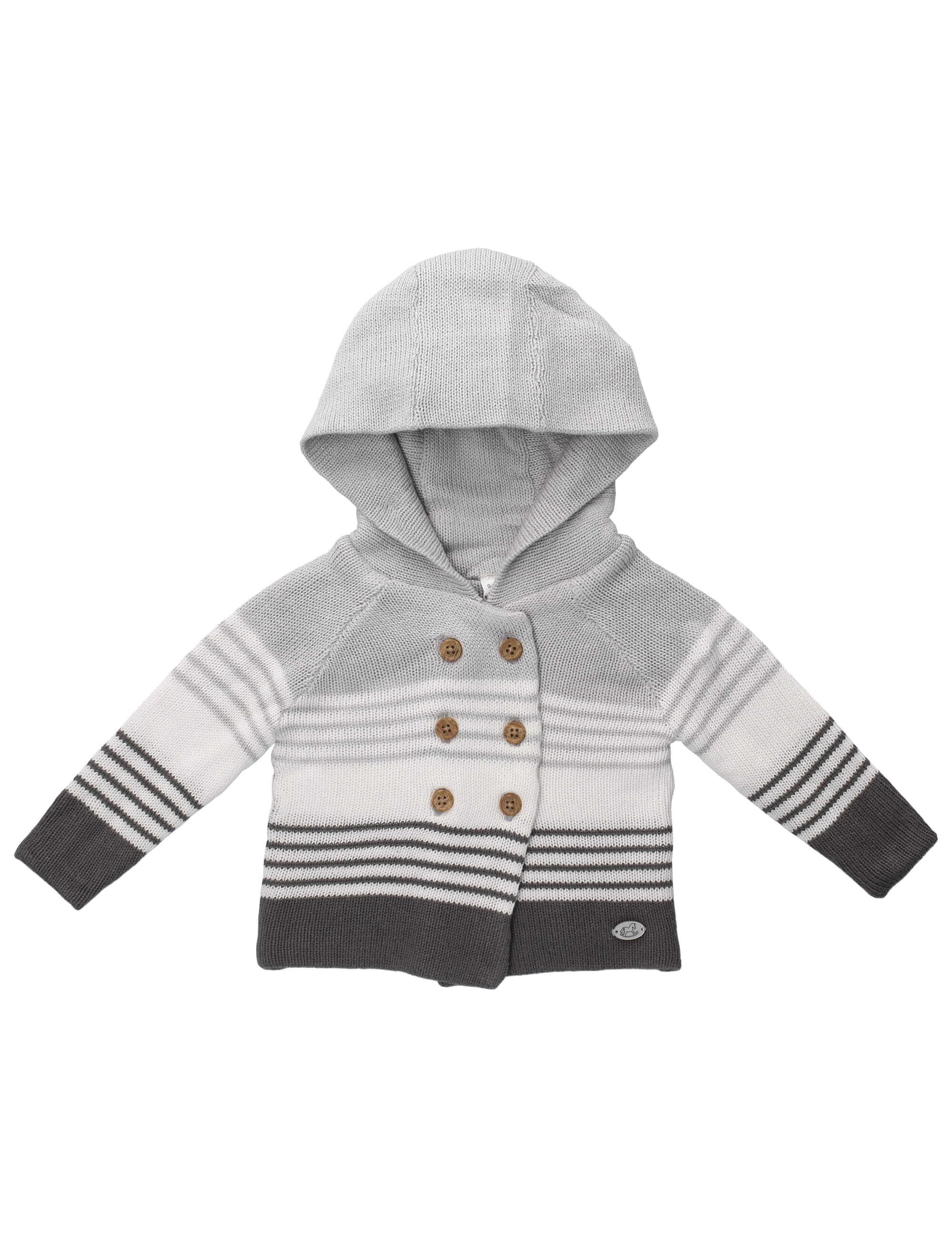 Rock a Bye Baby Boutique 2-in-1-Strickjacke Strickjacke Streifen, Strick (1-tlg)