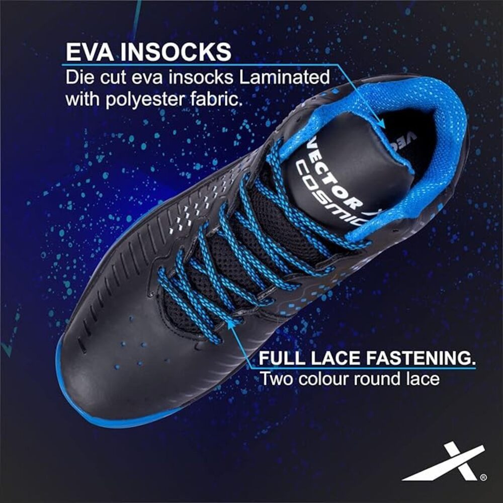 Vector X Cosmic Basketball-Schuh für Männer, Verbesserte Strapazierfähigkeit Basketballschuh (Verkaufspaket: 1 Paar Basketball-Schuhe, Verbesserte Haltbarkeit, Volle Schnürung, Großartig für Schutz) Entwickelt für hervorragenden Schutz