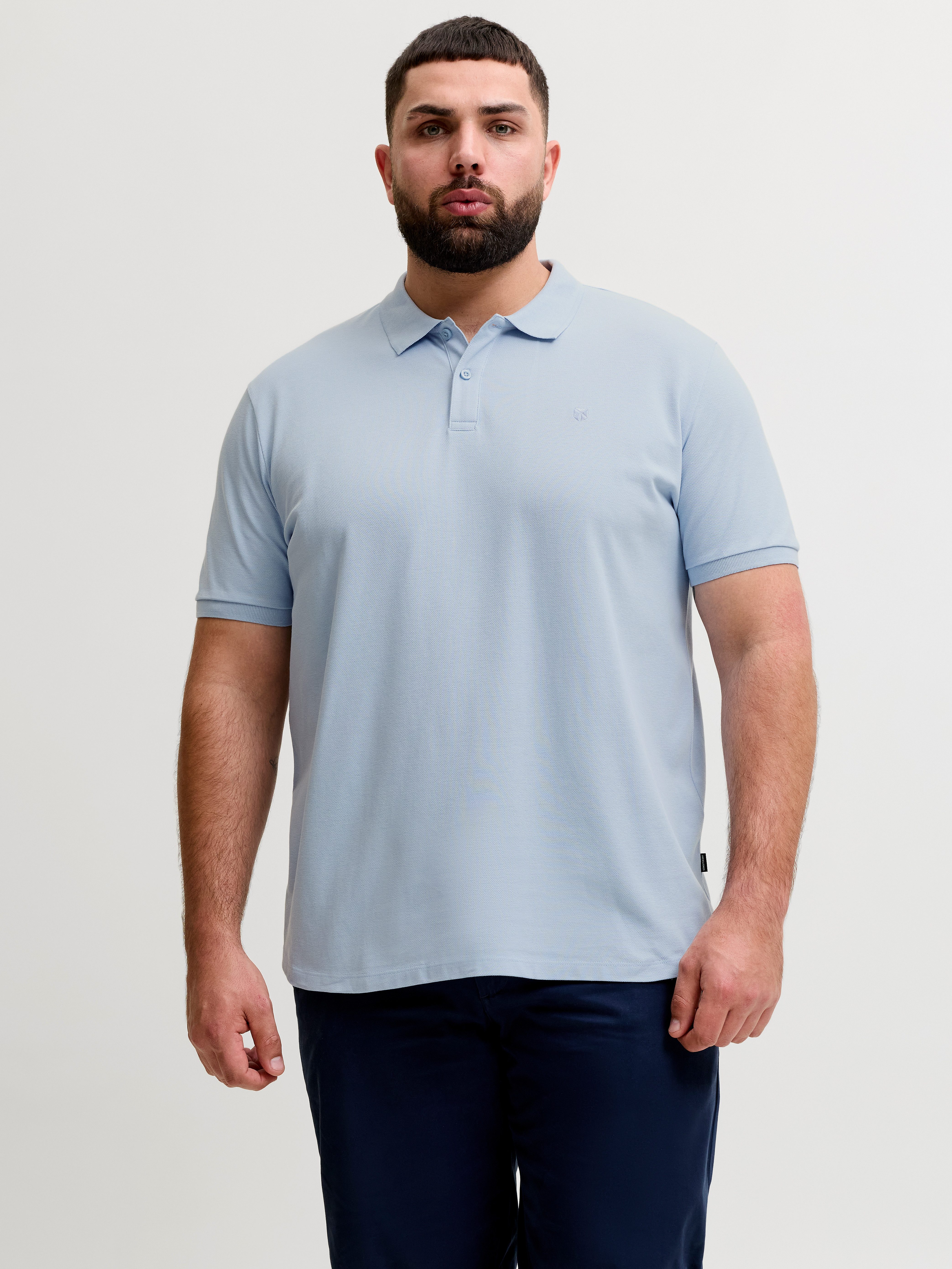 Jack & Jones PlusSize Poloshirt JPRBLAWESTON SS POLO PLS mit Stickerei