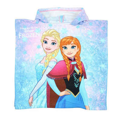 Disney Badeponcho Disney Die Eiskönigin Anna Elsa Kinder Mikrofaser Poncho, Polyester