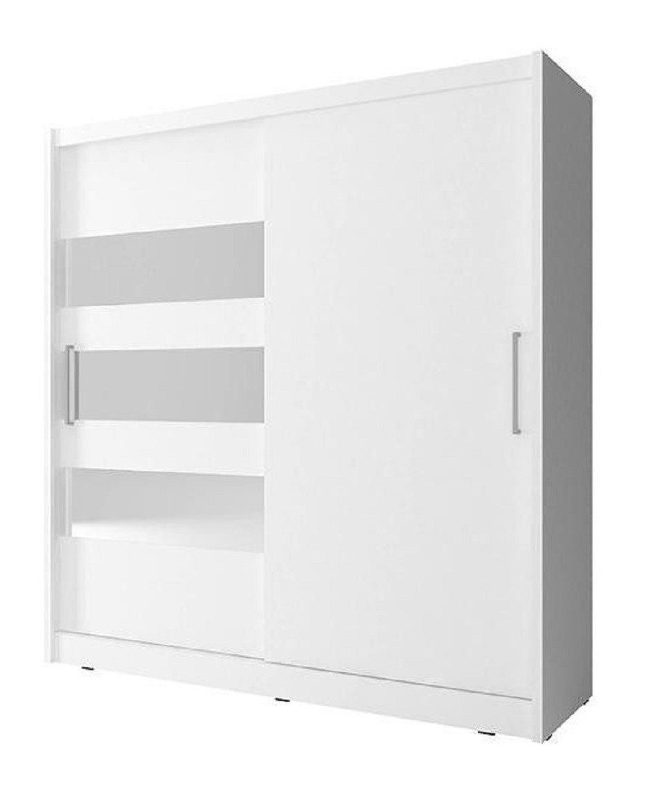 Schwebetürenschrank Vielseitiger Schrank mit Regalen, Garderobe und Neuheit