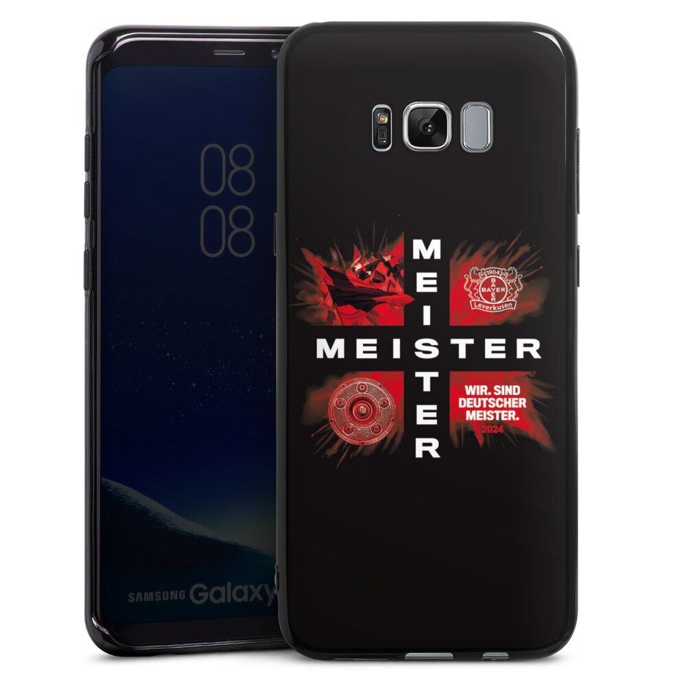 DeinDesign Handyhülle Bayer 04 Leverkusen Meister Offizielles Lizenzprodukt, Samsung Galaxy S8 Plus Silikon Hülle Bumper Case Handy Schutzhülle