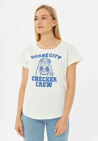 Derbe T-Shirt DERBE CITY Nachhaltig, Organic Cotton, auffälliger Print