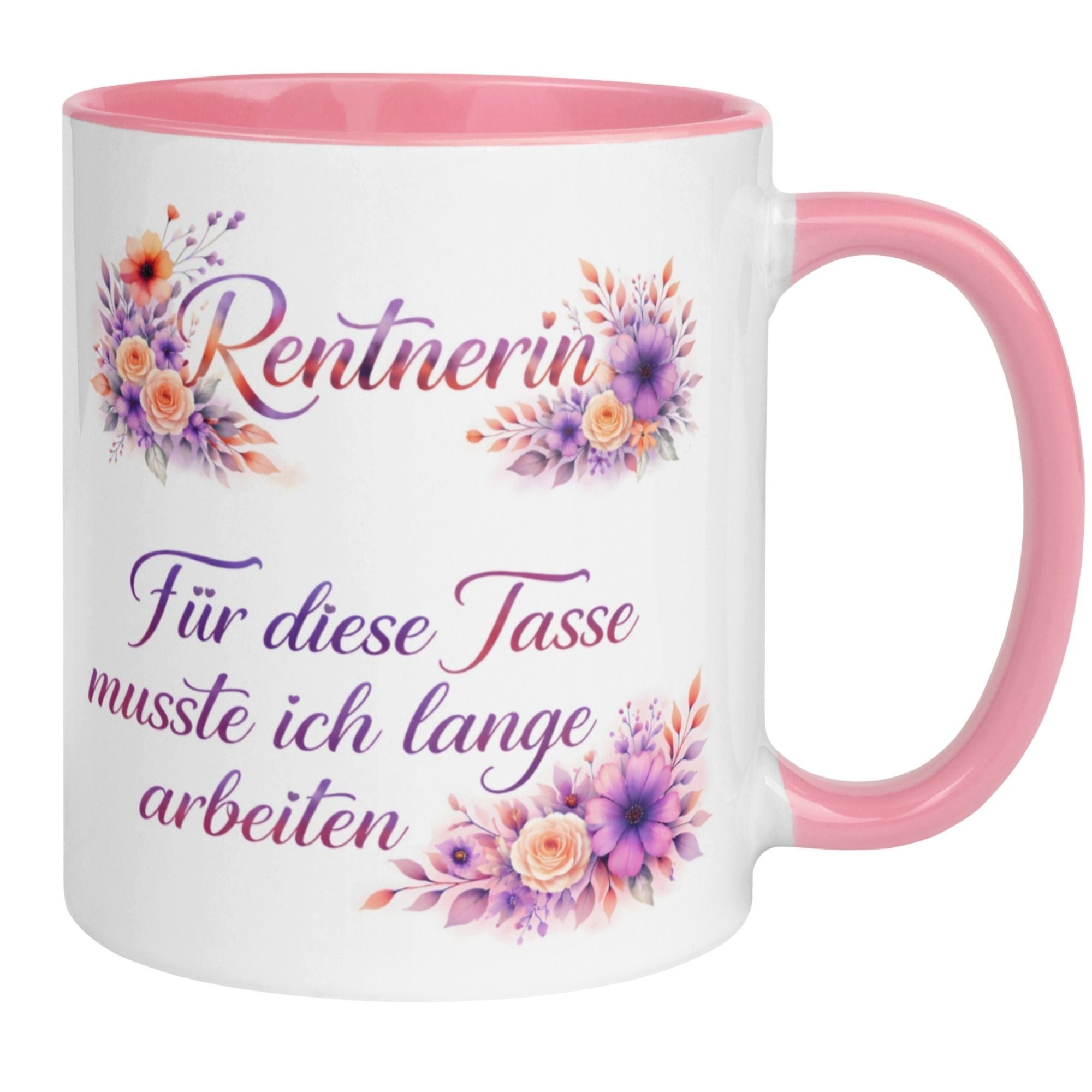 Momentals Tasse Rentnerin – Für diese Tasse musste ich lange arbeiten – Ruhestand Frau, Beidseitiger Druck · Links- & Rechtshänder · Spülmaschinenfest