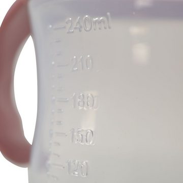 Cangaroo Trinkflasche Baby-Trinklernbecher Berry, 240 ml Schutzdeckel bequemer Griff Trinkhalm