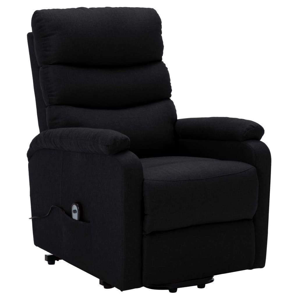 vidaXL Sessel Aufstehsessel Schwarz Stoff (1-St) günstig online kaufen
