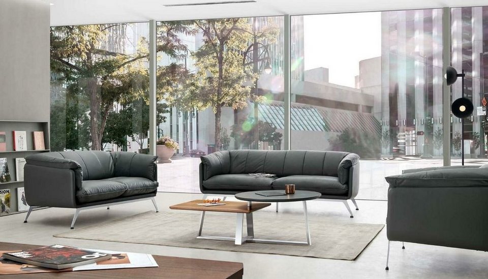 Set Design Made Sofa in Europe Einrichtung Sitz Gruppe Garnitur Couch JVmoebel Büro Sofa Leder, 311
