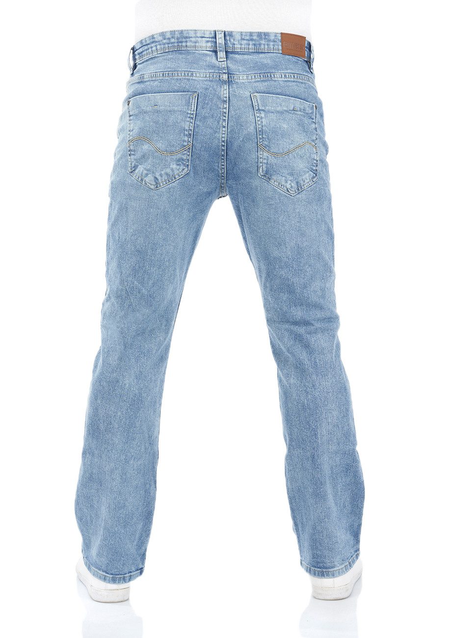 riverso Bootcut-Jeans Herren Jeanshose RIVFalko Boot Cut Fit Denim Hose mit Stretch – Bild 2 von 5