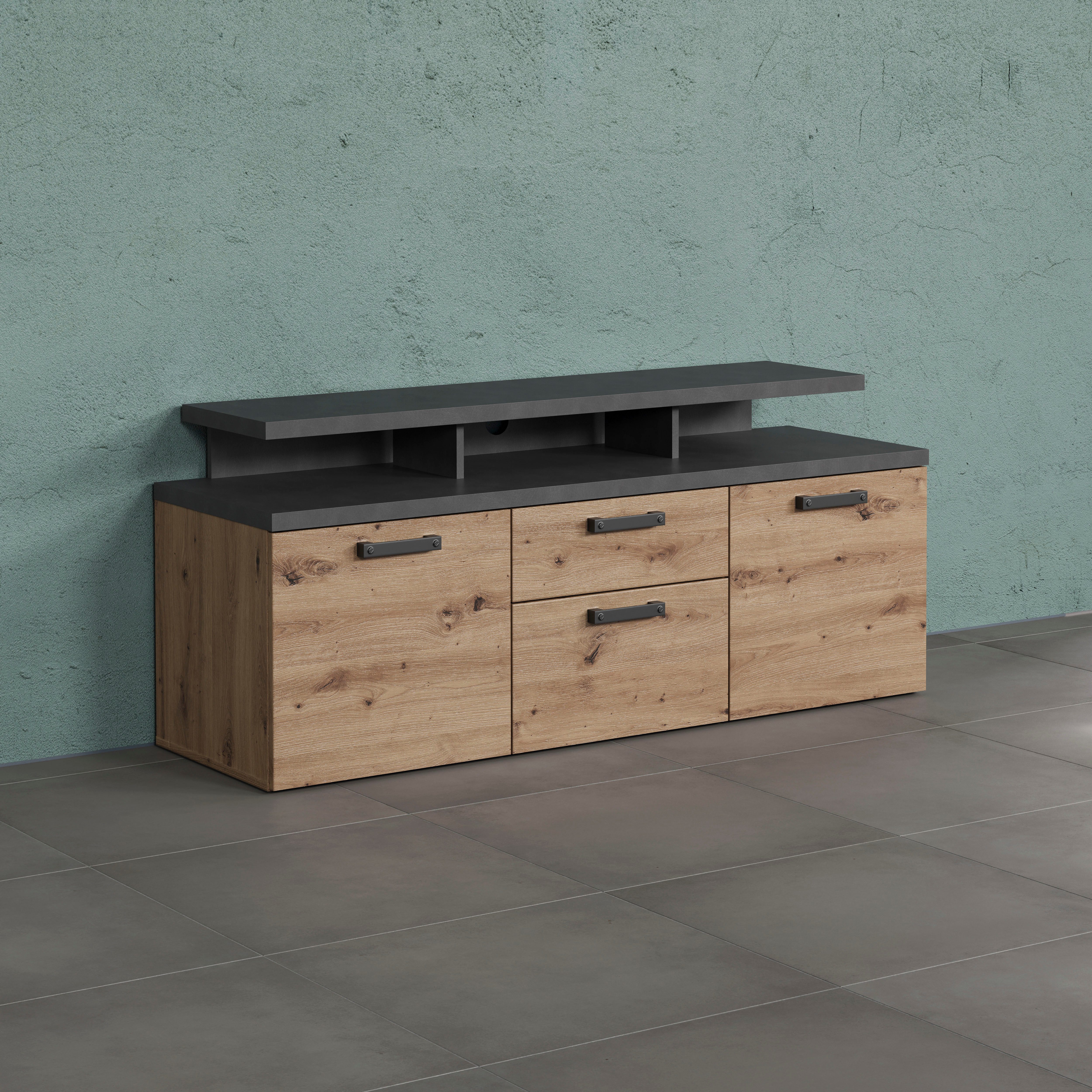 Home affaire TV-Schrank "Ambres" 1 Stk. tlg. Lowboard inklusive Aufsatz in günstig online kaufen