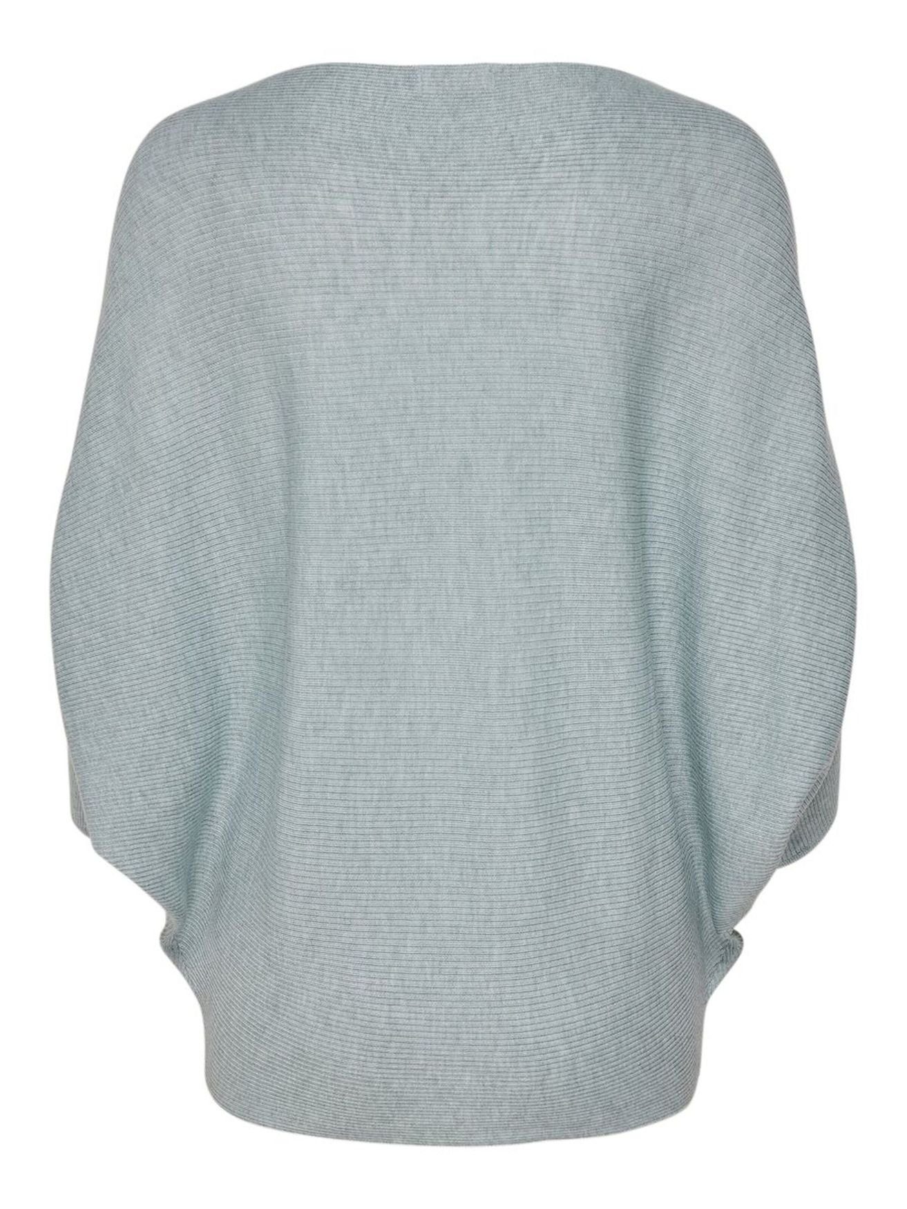 Strickpullover JACQUELINE YONG Babyblau de Feinstrick BEHAVE JDYNEW (1-tlg) in 3053 Sweater BATSLEEVE Sweatshirt Pullover