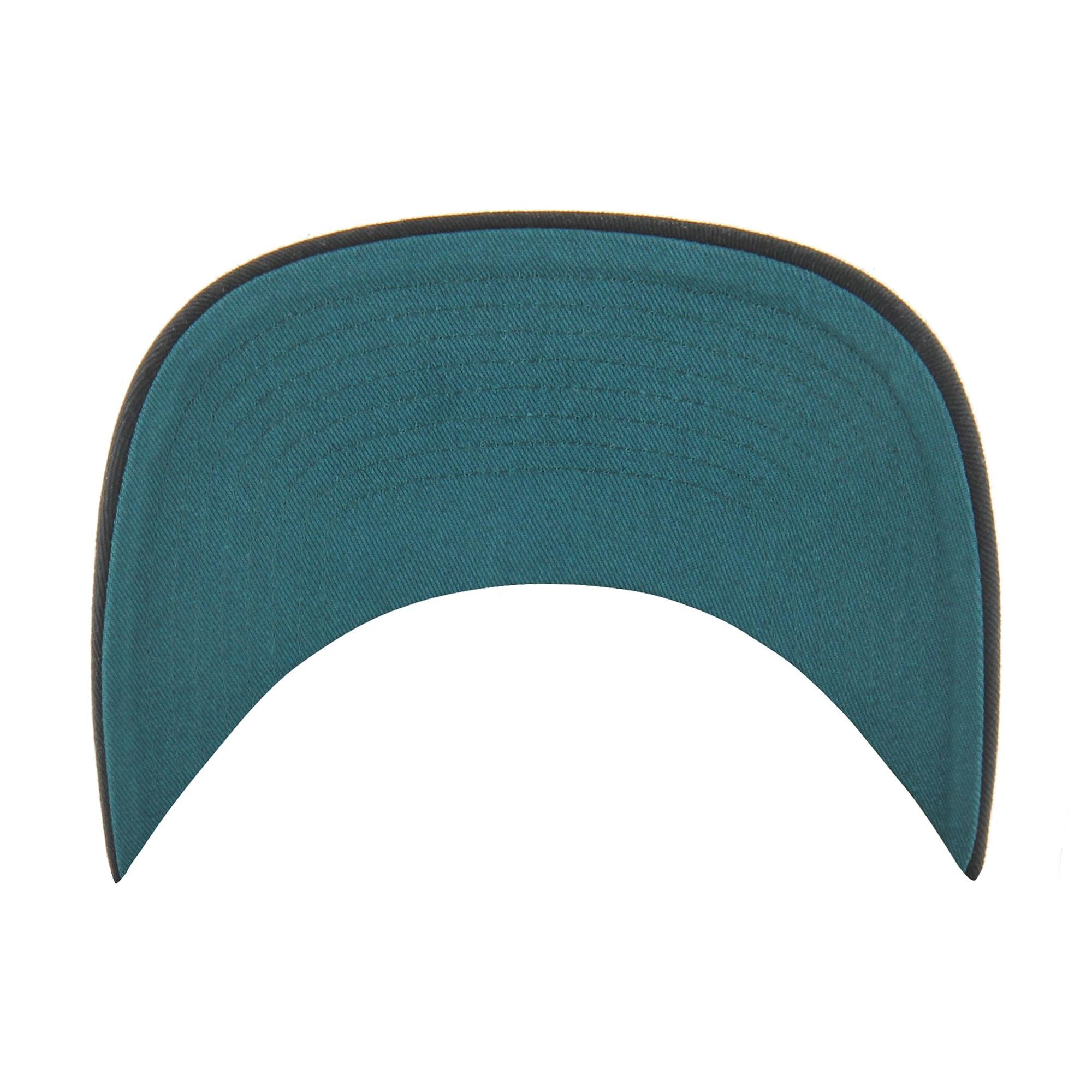 '47 Brand Trucker Cap '47 Brand NFL Cap PHILADELPHIA EAGLES '47 Hardline Trucker RF Black (Basecap, Basecap, Meshcap, Trucker Kappe) Schirmunterseite Blaugrün