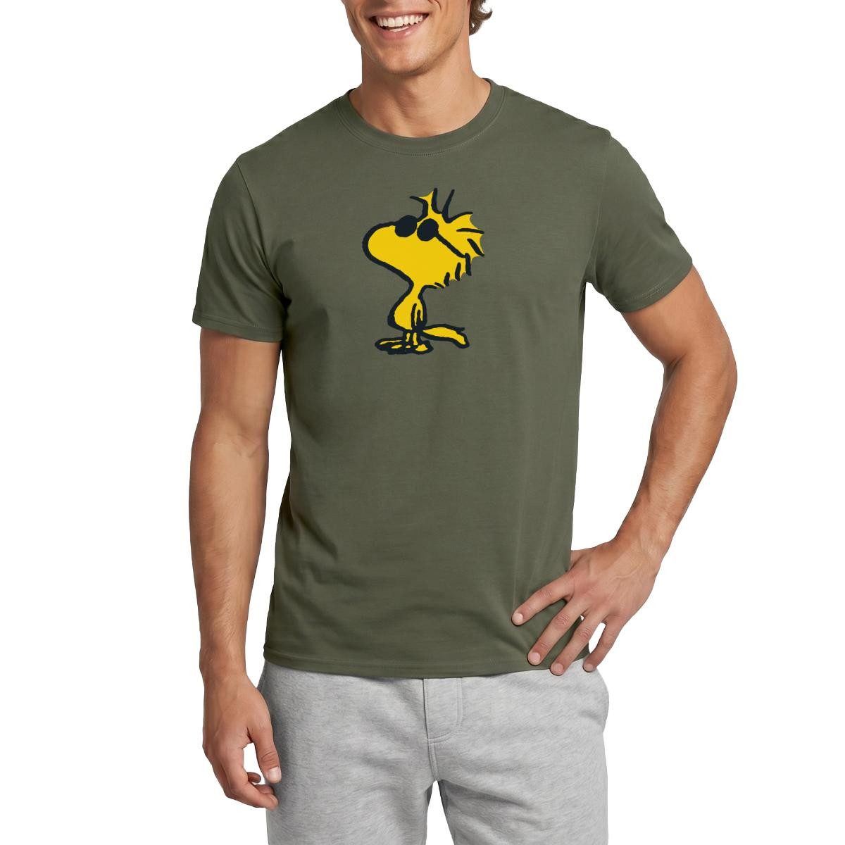 Spreadshirt T-Shirt Peanuts Woodstock Sonnenbrille Cool Männer T-Shirt (1-tlg)