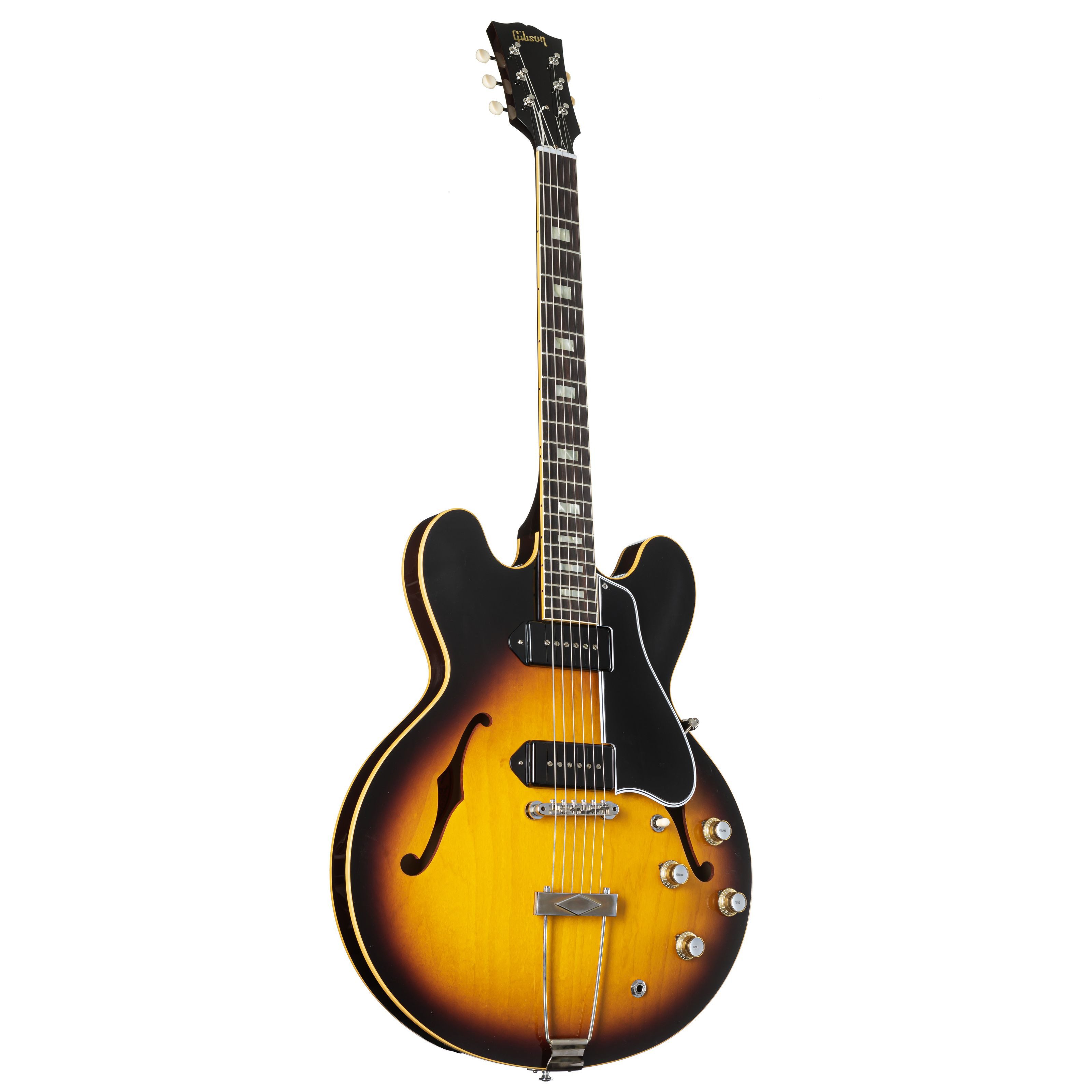 Gibson Halbakustik-Gitarre, Halb-Akustik Gitarren, Custom-Shop, 1962 ES-330 Reissue Vintage Burst #160491 - Halbakustik Custom