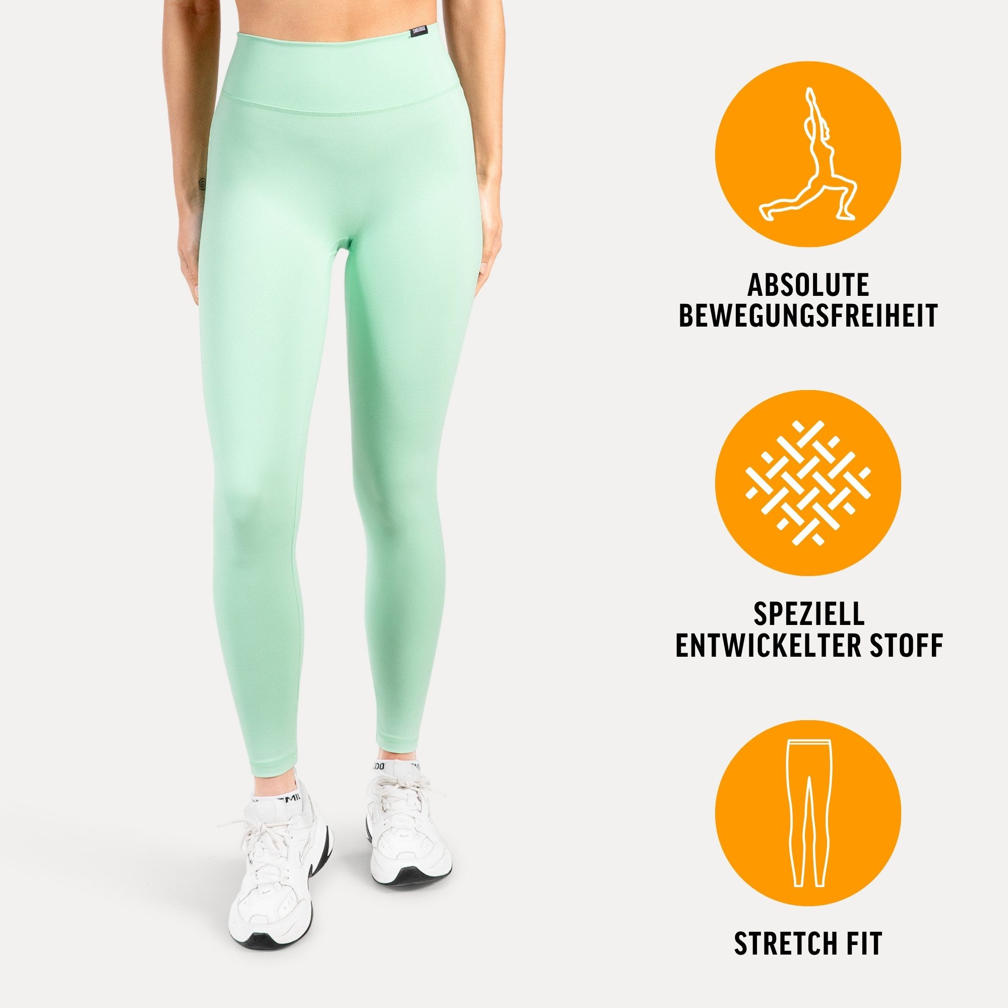 Smilodox Leggings Selina, High Waist Shaped Fit Yogahose, elastisches Material Blickdichte Push-Up Yoga Leggings, elastisch, seamless, Workout Gym