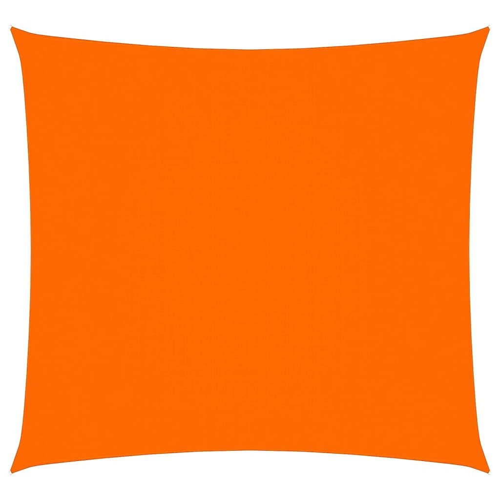vidaXL Sonnensegel Sonnensegel Oxford-Gewebe Quadratisch 3,6x3,6 m Orange, (1-tlg)