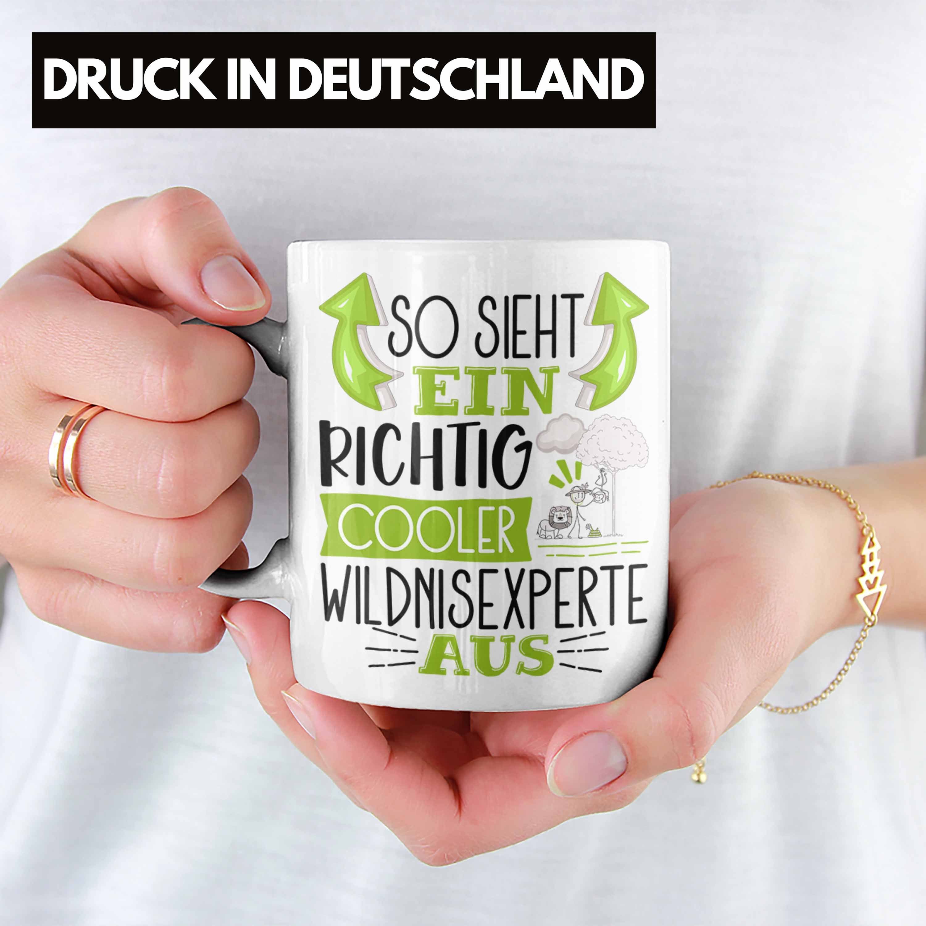 Sieht Cooler Wild Aus Wildnisexperte für Ein Geschenk Weiss So Richtig Tasse Trendation Tasse