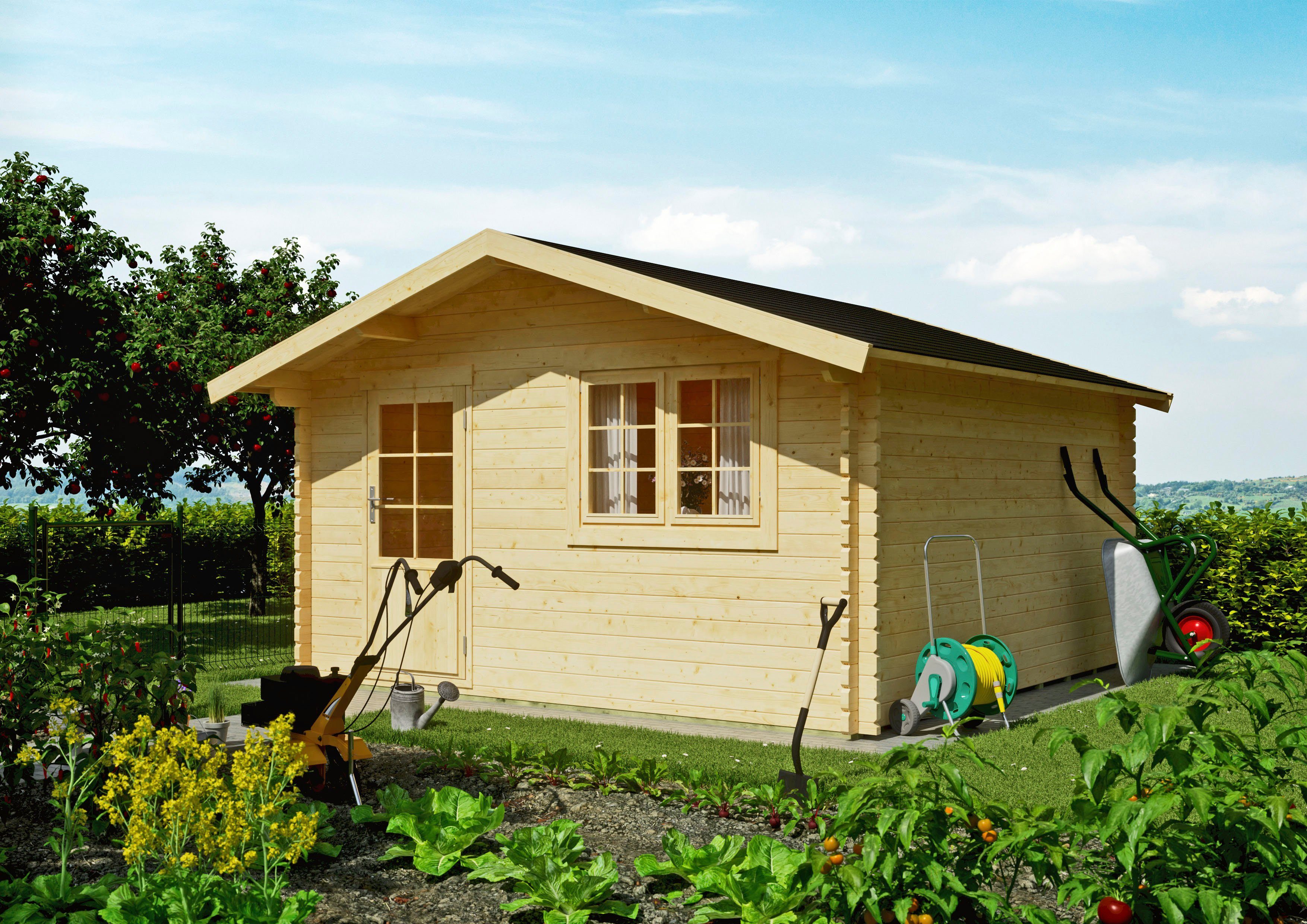 455x453 naturbelassenem Gartenhaus Fichtenholz cm, aus Kiehn-Holz Fronberg, BxT: