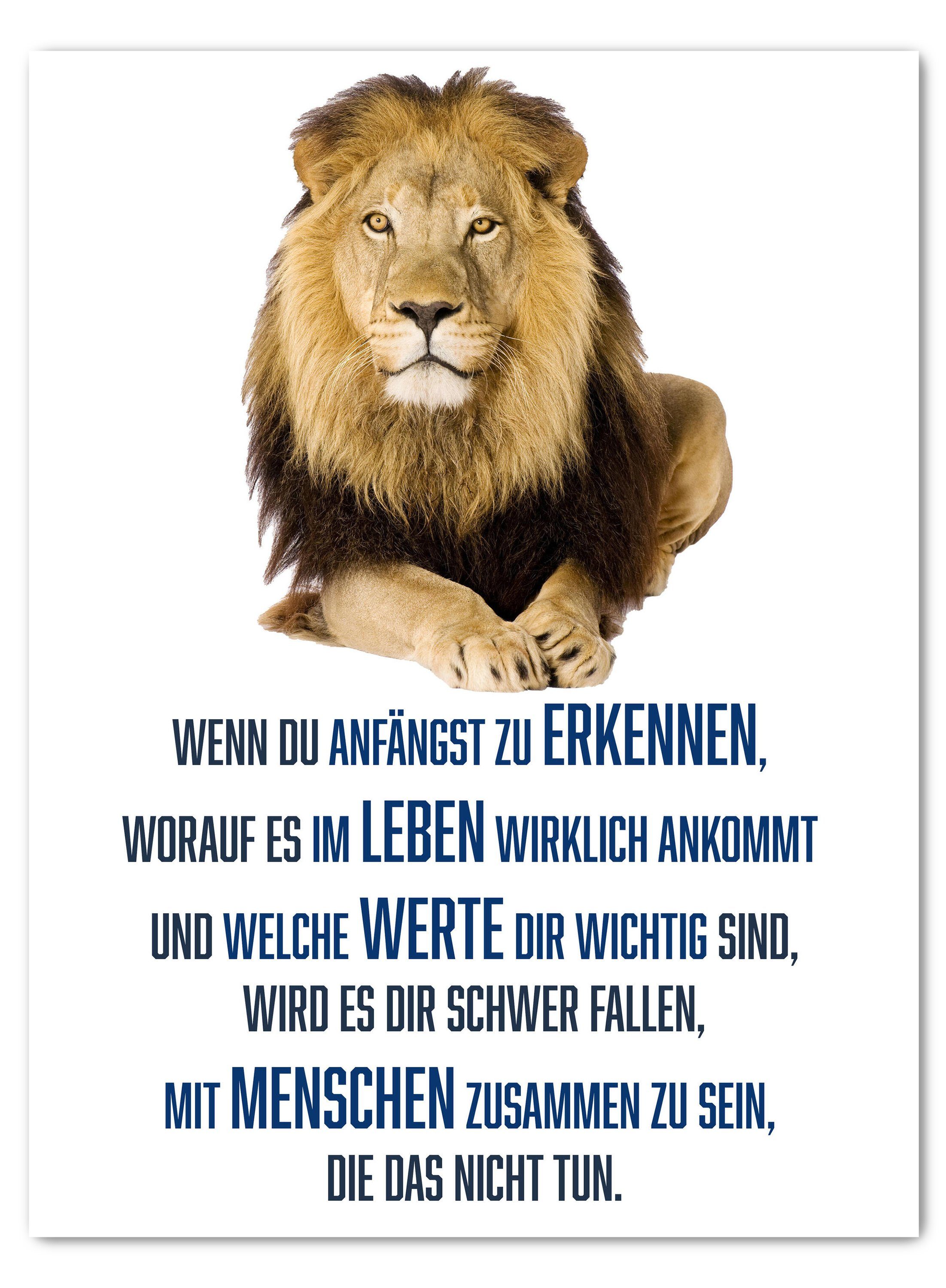 wandmotiv24 Leinwandbild Motivation, Hochformat, Leben, Werte, Menschen