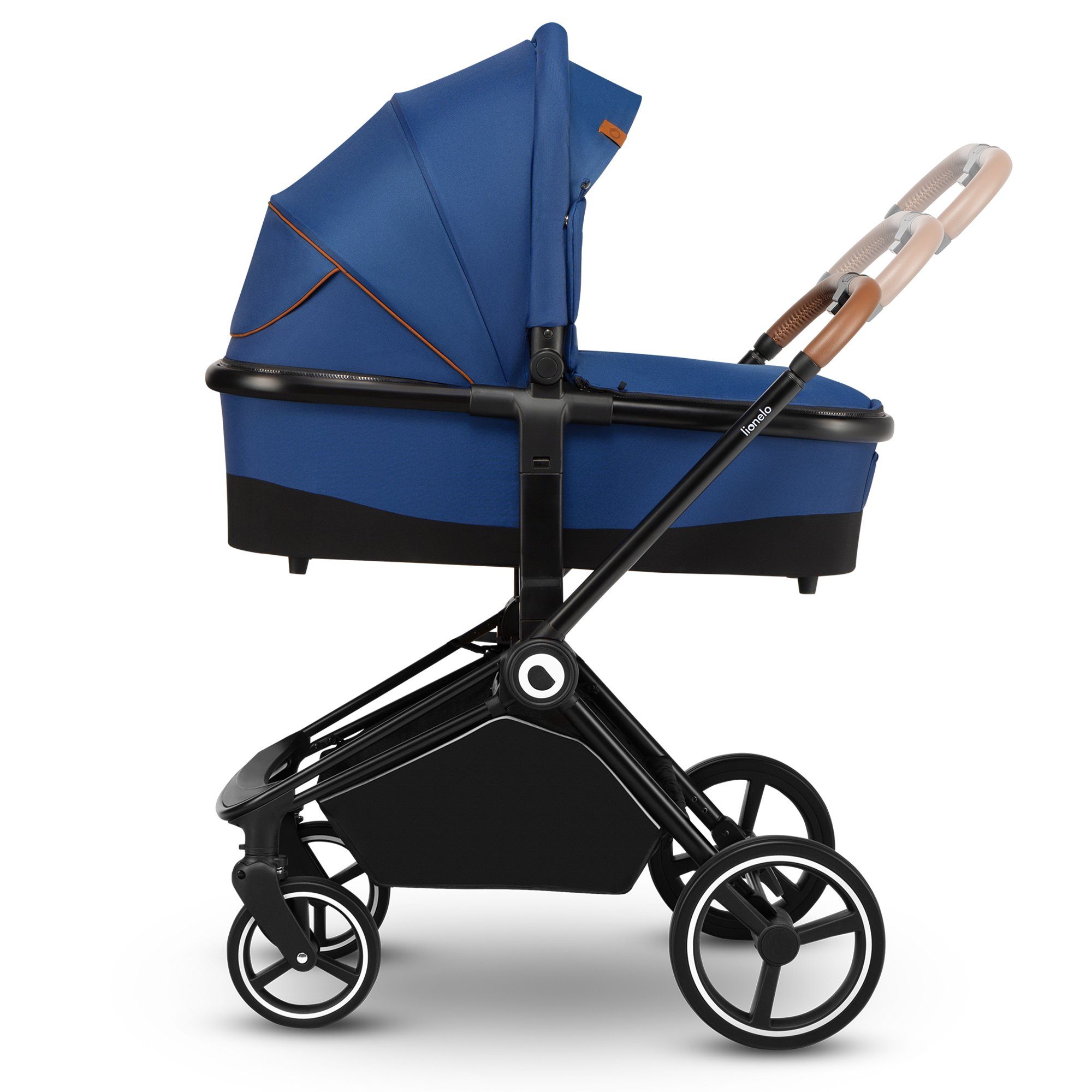 lionelo 5-Punkt-Gurte 0-22kg ZUBEHÖR LO-MIKA 2in1, Blau Kombi-Kinderwagen 2in1BABYWANNE