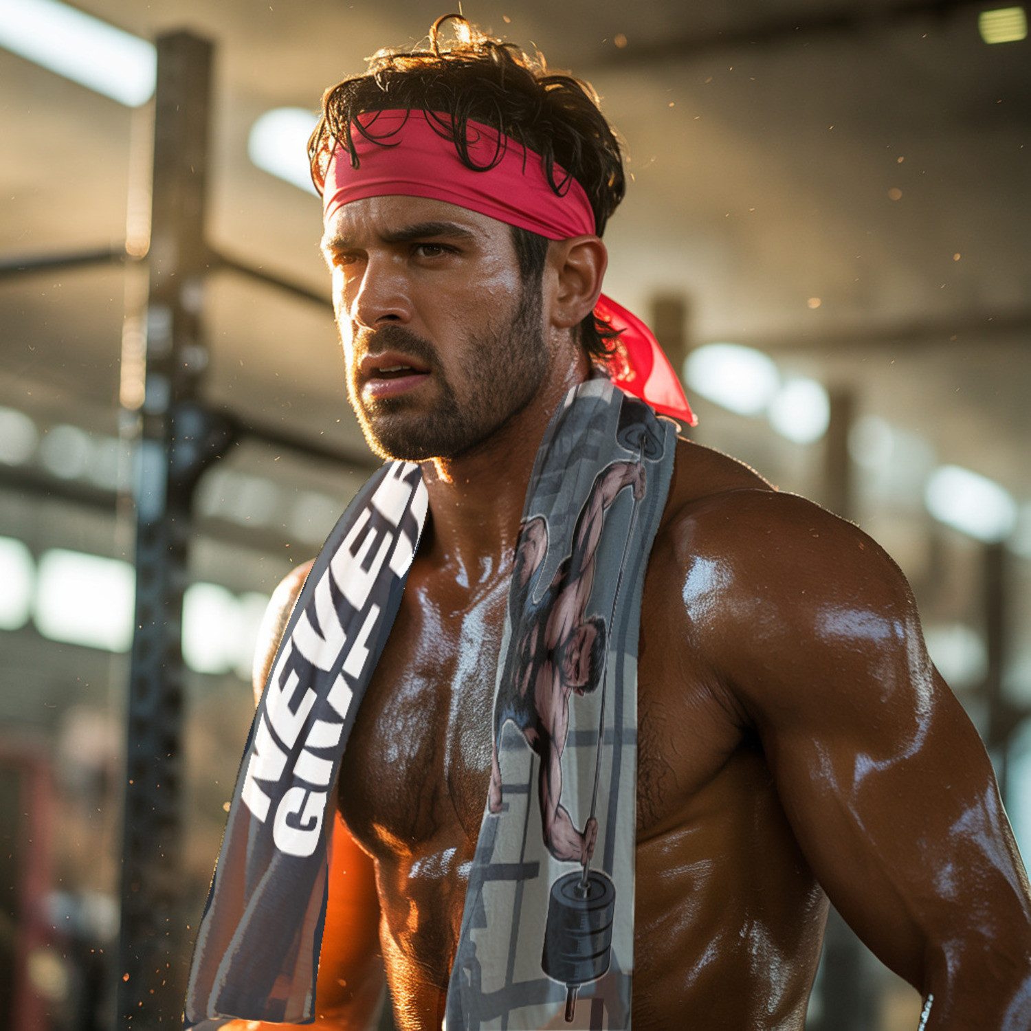 speecheese Sporthandtuch Never Give Up Eishandtuch für Fitnessfreaks günstig online kaufen