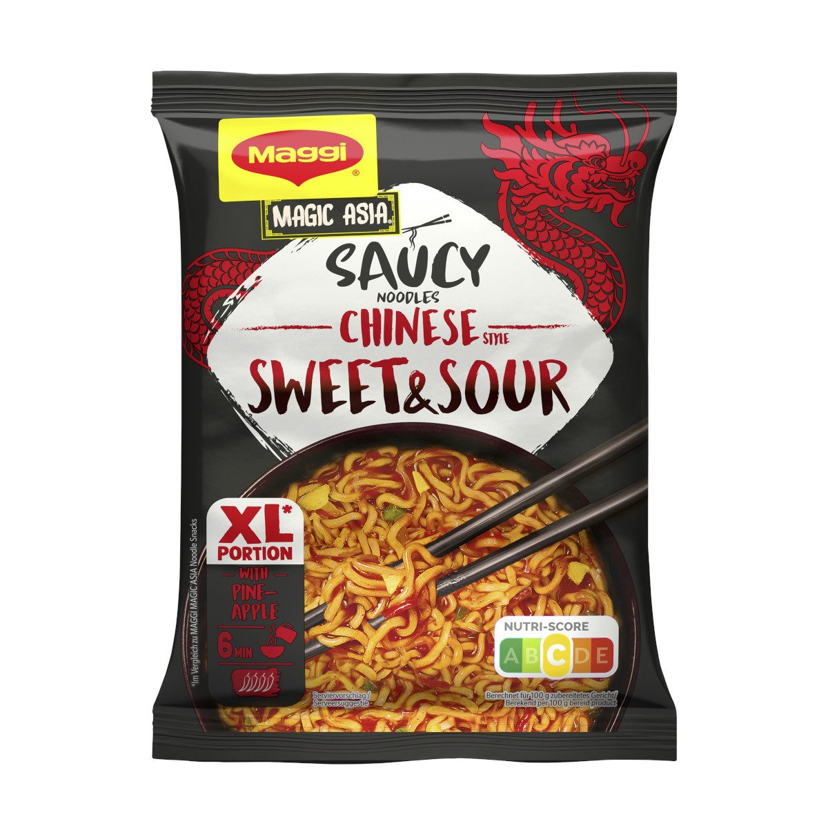 MAGGI Gewürz, Maggi Magic Asia Saucy Noodles Chinese Style Sweet and Sour 128g
