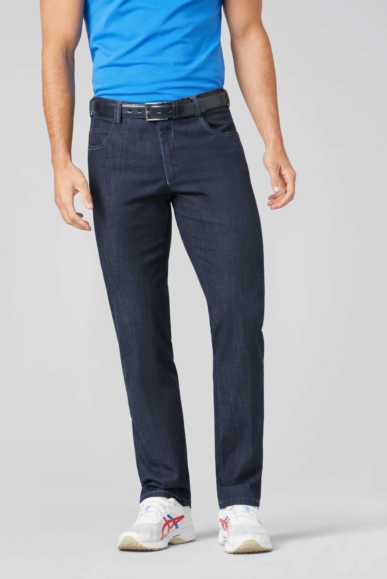 MEYER mit Cross-Denim Diego Straight-Jeans Swingpocket