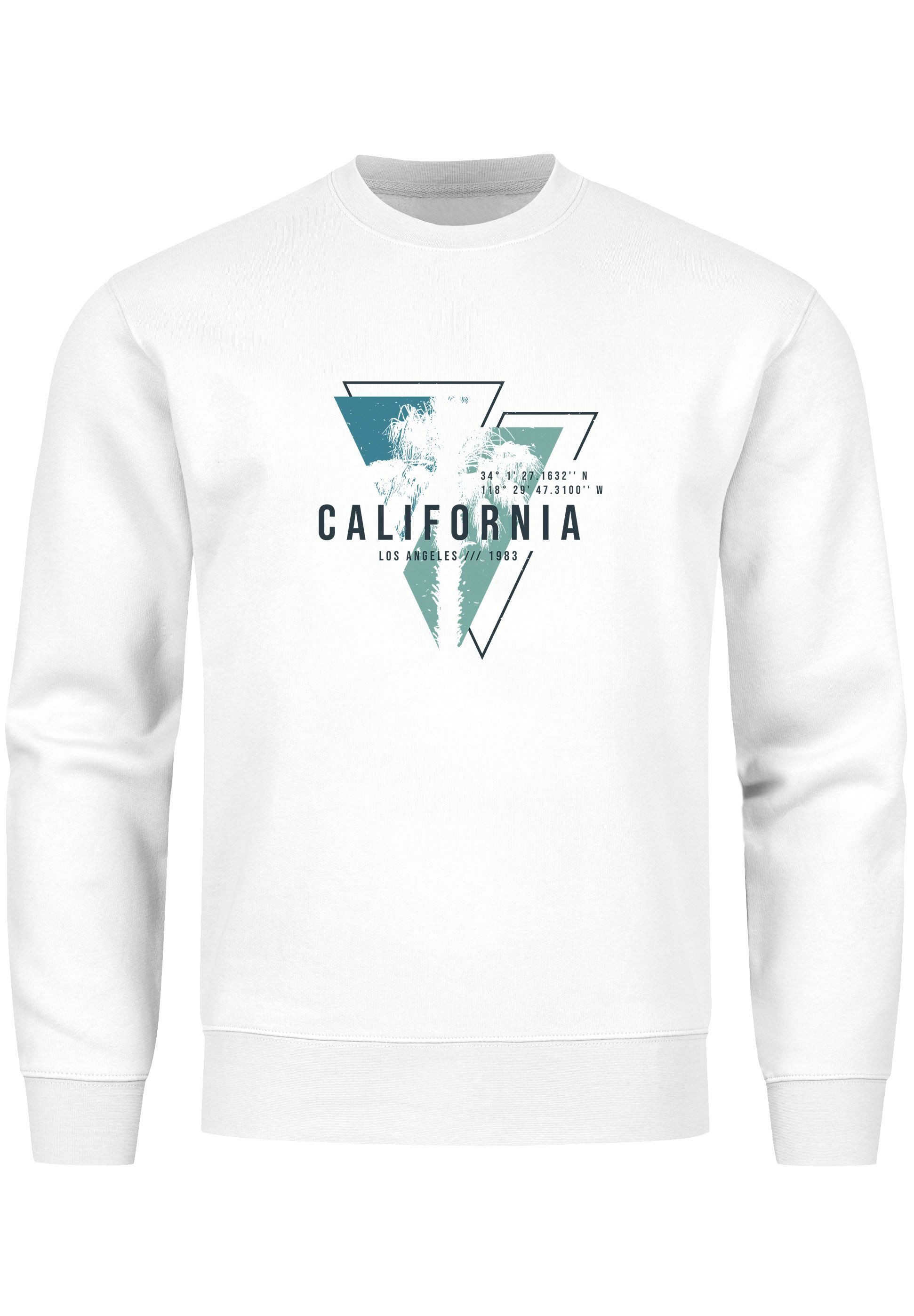 Sweatshirt Sweatshirt Herren Palmen Kalifornien Los Angeles USA