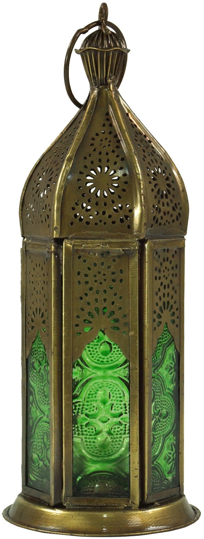 Guru-Shop Kerzenlaterne Orientalische Metall/Glas Laterne in.. günstig online kaufen