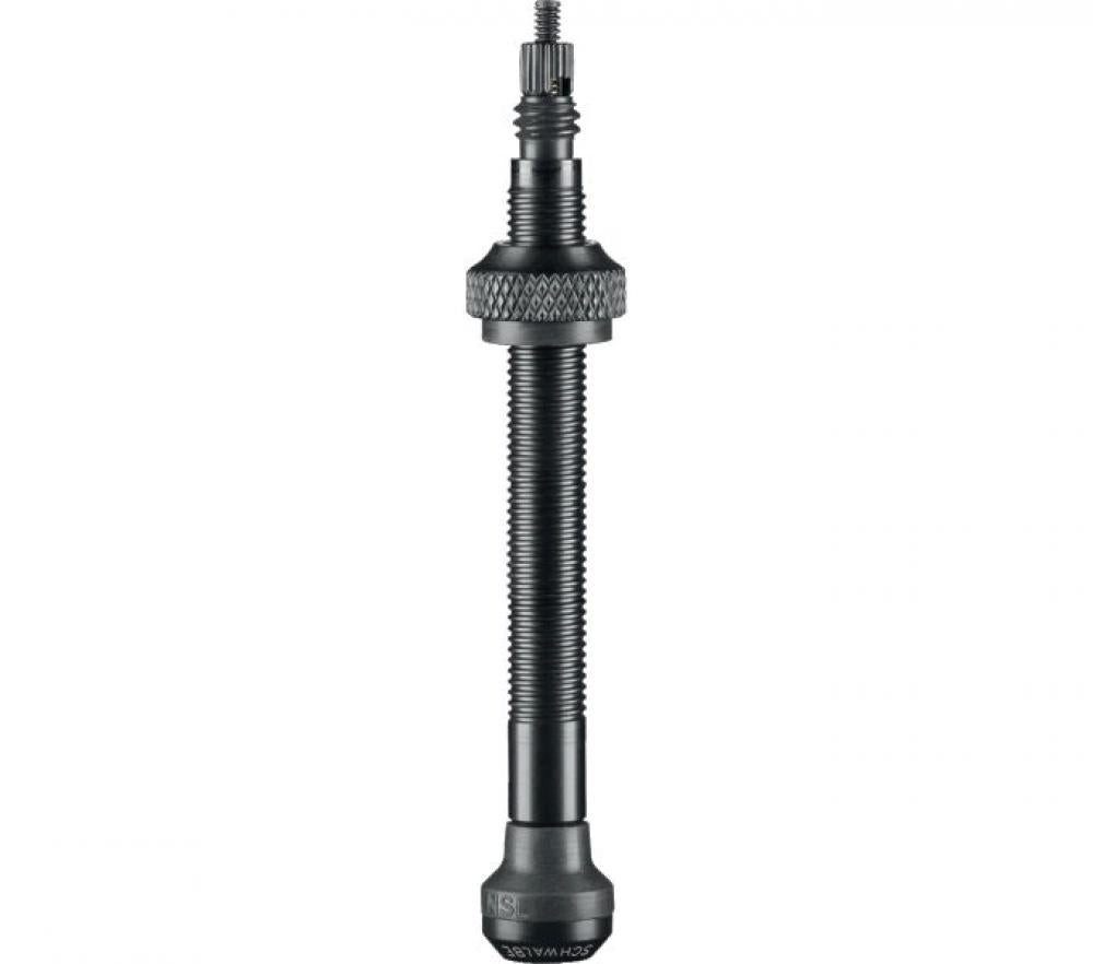 Schwalbe Fahrradpumpe Schwalbe Tubeless-Ventil 60 mm Aluminium Schwarz - 2er Set für TL-Read