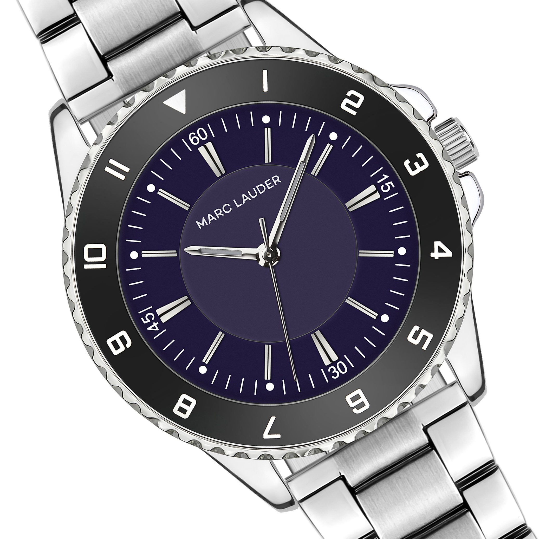 MARC LAUDER Quarzuhr SMF3-1 Bruges Silver Link