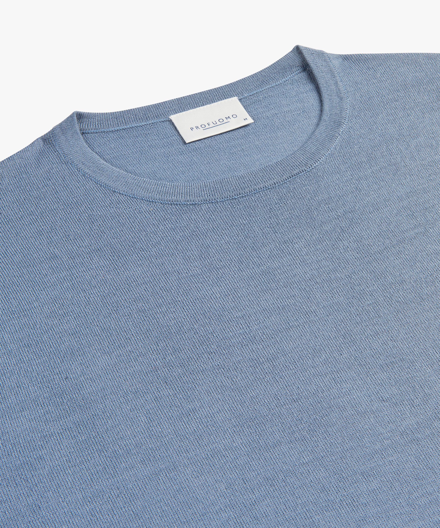 Profuomo Strickpullover PULLOVER CREW NECK BLUE