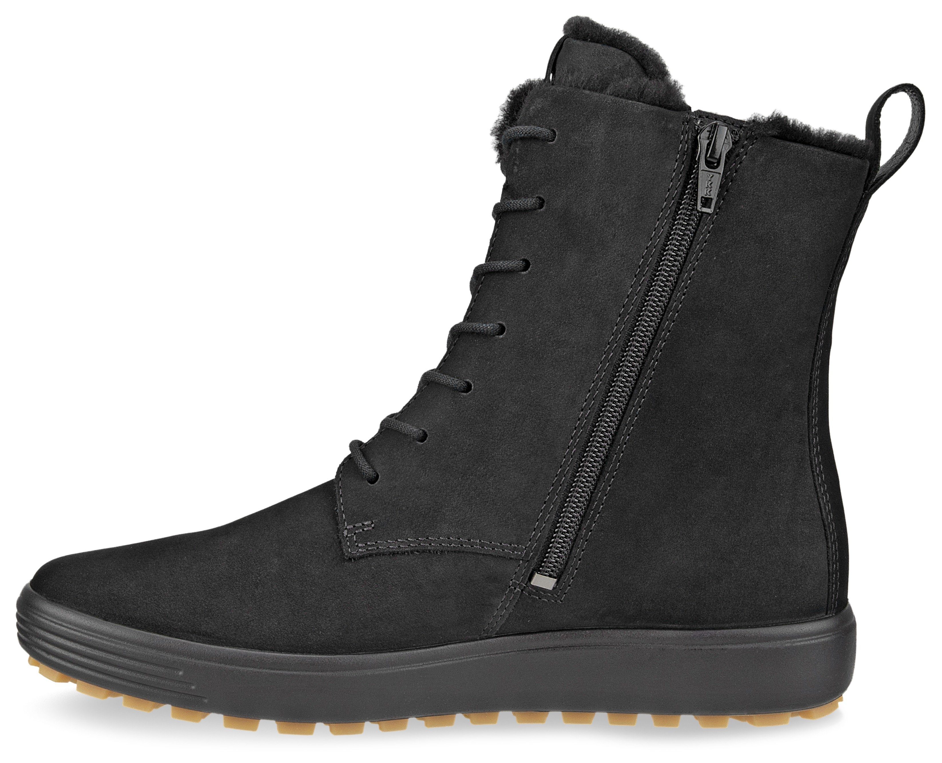 Schnürboots Ecco Warmfutter schwarz SOFT TRED mit 7 W