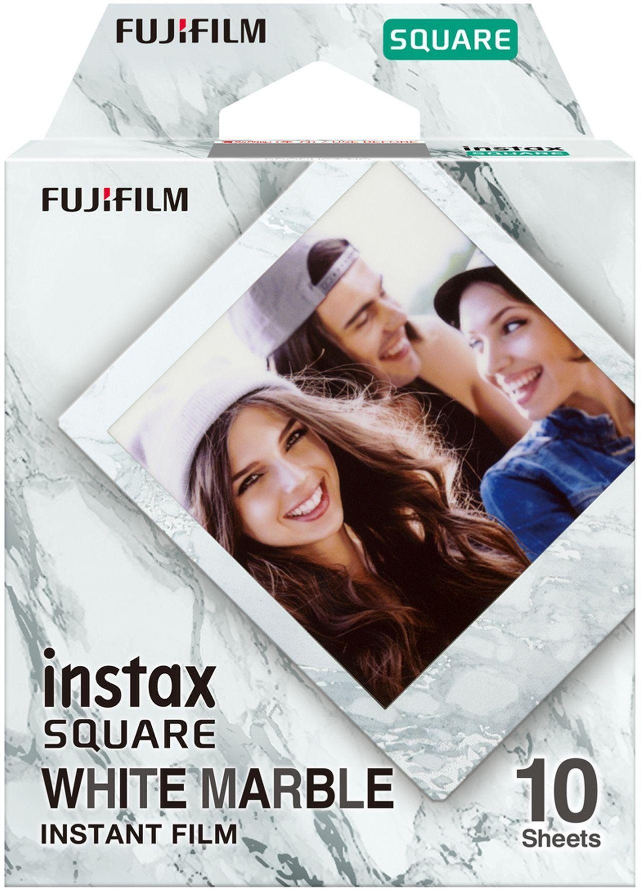 FUJIFILM Sofortbildfilm Fujifilm Instax Square Film White Marble WW1