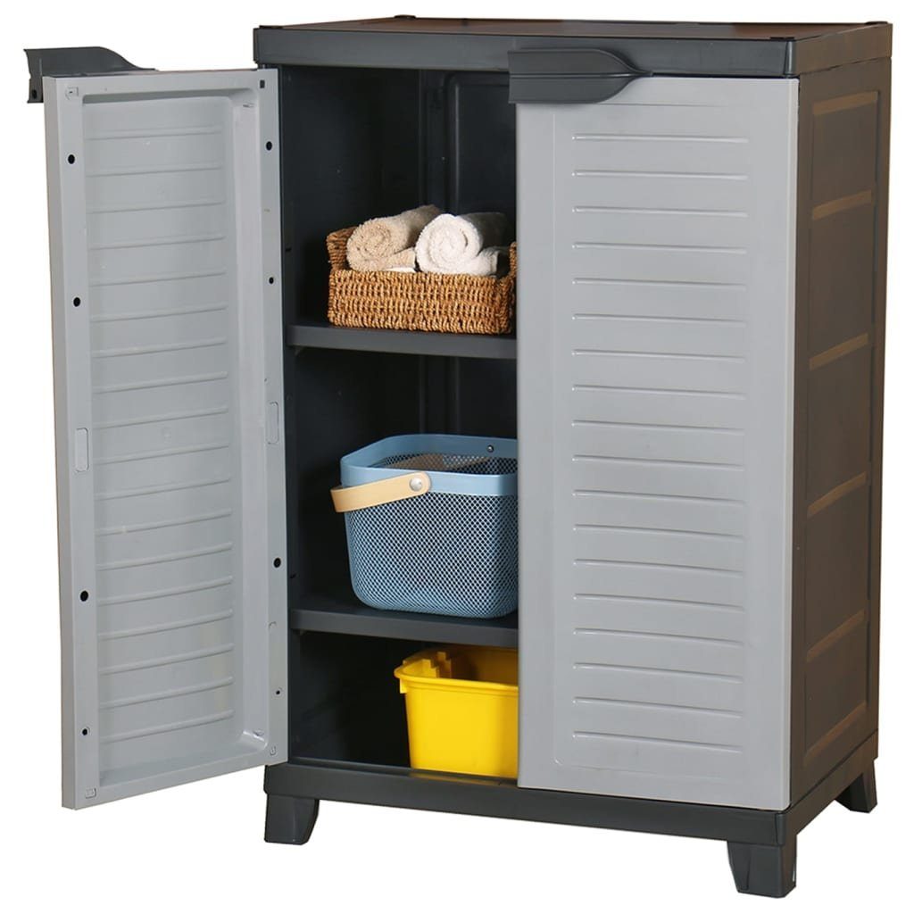 (1-St) vidaXL Fächerschrank 65x45x97 cm Kunststoffschrank