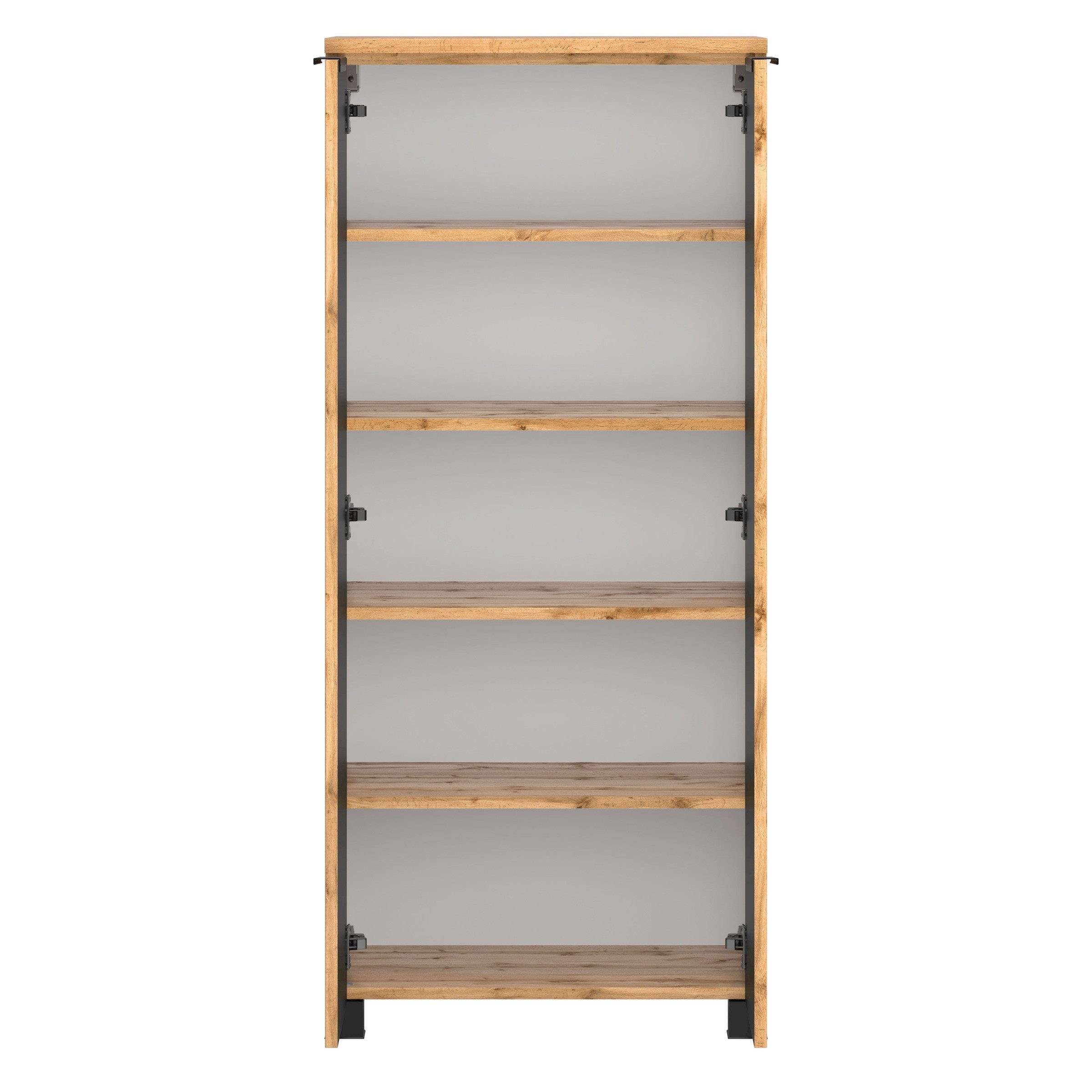 HELD MÖBEL Midischrank in Wotaneiche-Dekor - 60x130x35cm (BxHxT)